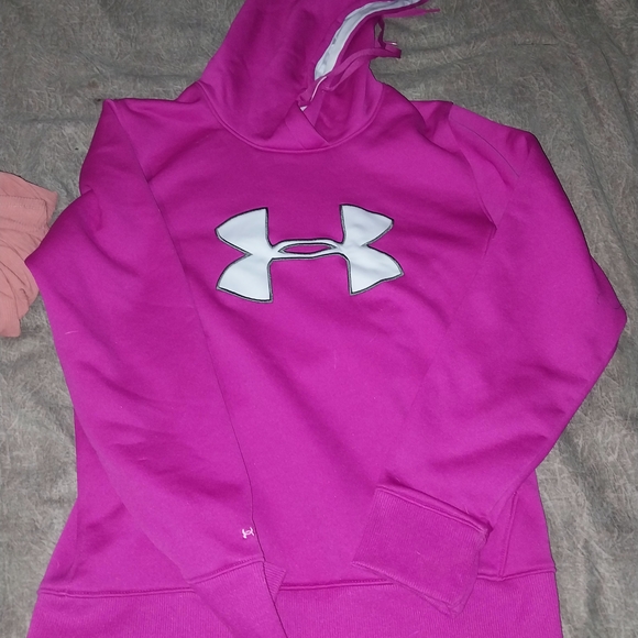 Under Armour Women's Magenta Hoodie - Picture 2 of 2